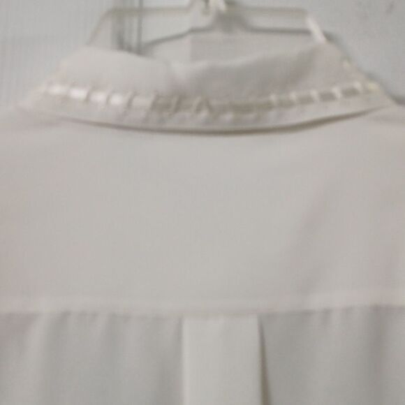 Yves St. Clair vintage cream color button down long sleeve blouse Sz 16 NWT - Picture 12 of 12